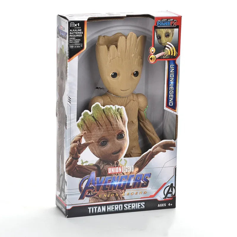 30cm Marvel Avengers Toy Thanos Hulk Spiderman Iron Man Captain America Thor Black Panther With Sound And Light Action Toy Gifts