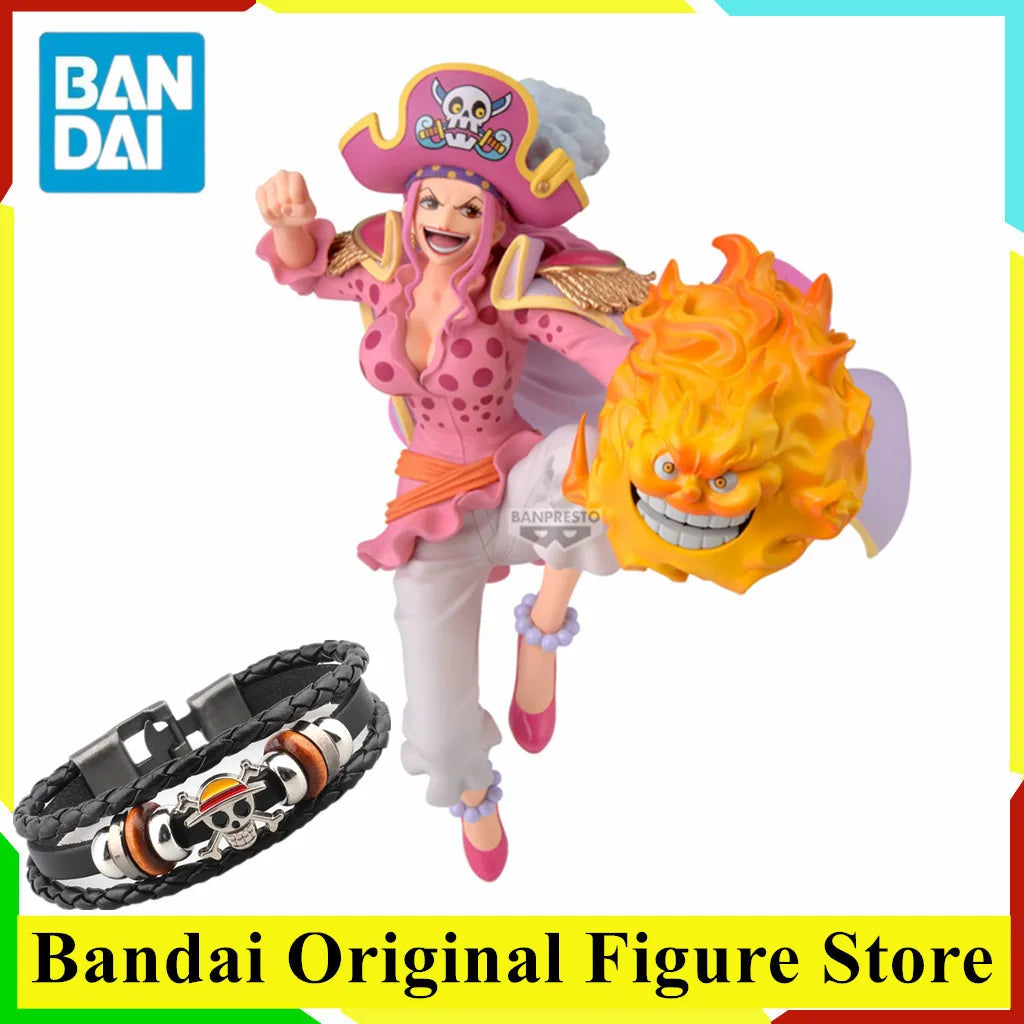 Original BANDAI ONE PIECE CHARLOTTE LINLIN BRC BATTLE RECORD COLLECTION EXTRA Anime Figure Toys PVC Model Collection