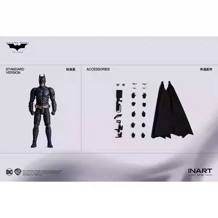 New Inart Batman The Dark Knight Rises 1/12 Scale Action Figures Toy Gift Collection Standard Deluxe Gifts Toys