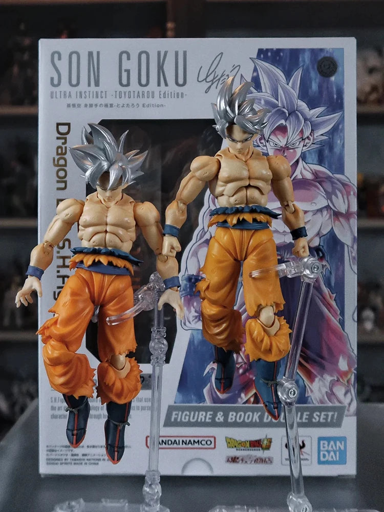 Genuine Bandai Dragon Ball Z Vj30th S.H.Figuarts Son Goku Ultra Instinct Toyotaro Edition Super Saiyan Action Figure In Stock