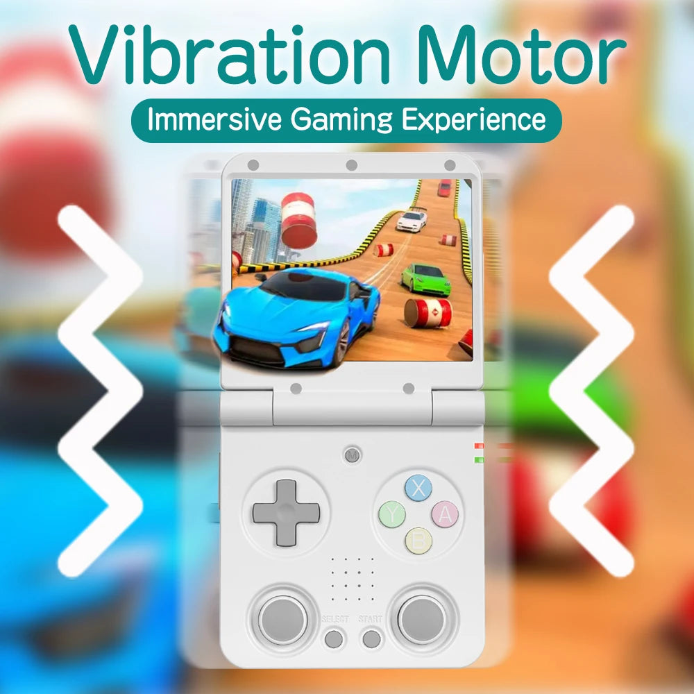 MIYOO Flip V2 Retro Handheld Game Console With Metal Hinge 3.5''IPS Screen Compact Portable Game Machine Dual analog sticks Gift