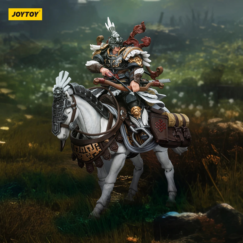 JOYTOY 1/18 Action Figures 10.8cm Anime Dark Source JiangHu Northern Hanland Empire White Feather Snowfield Archery Cavalry