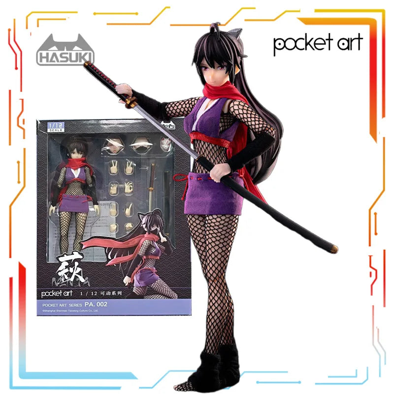 Spot Supply HASUKI Original Pocket Art Series 005 Chun Anime Action Figure Assembly Model Toys Collectible Model Gifts for Boys