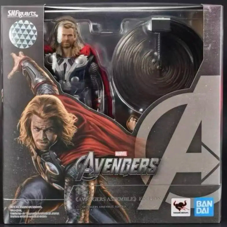 In Stock 100% Original Bandai SHF Avengers Captain America Thor Model Toy Gift Figure Collection
