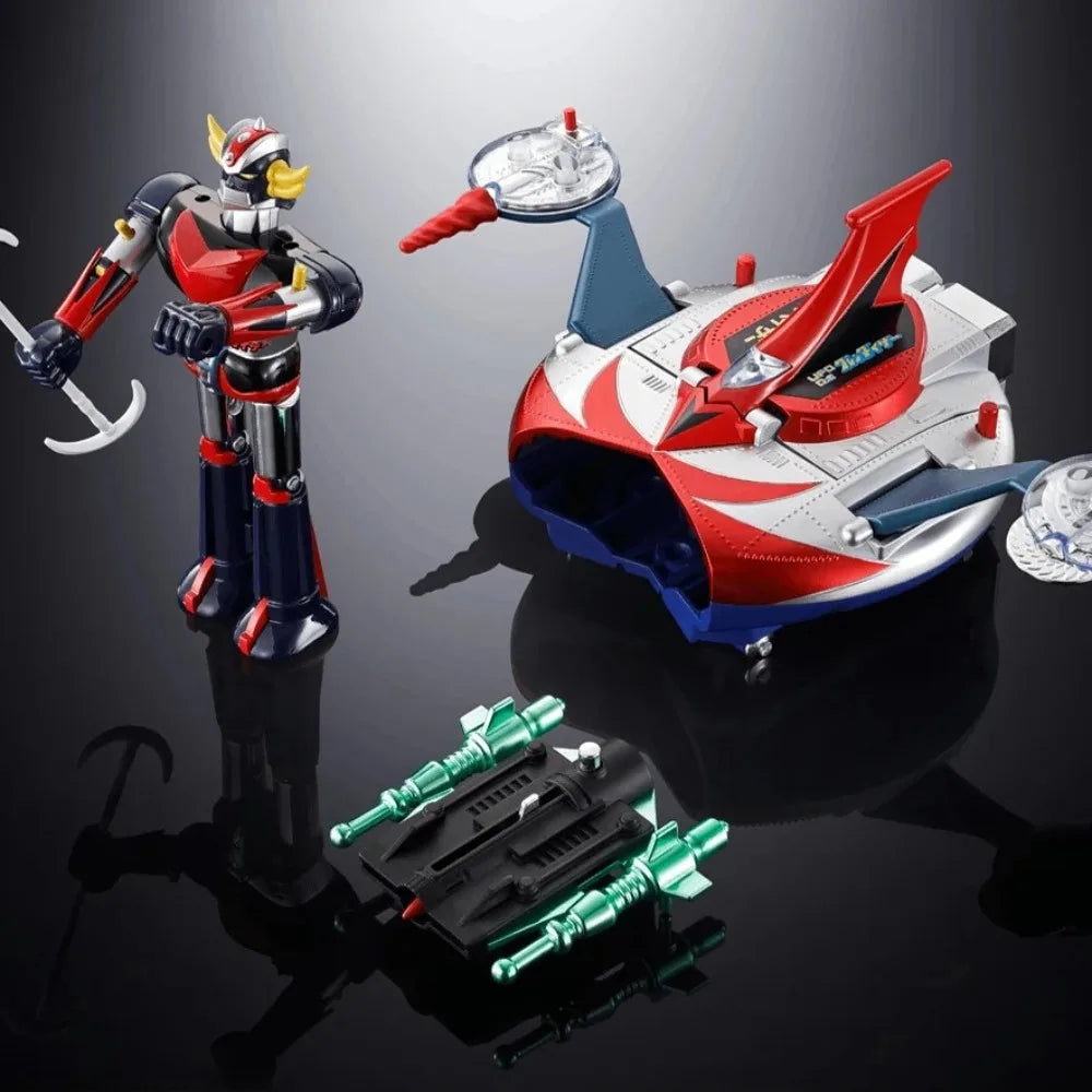 Bandai Echtes CHOGOKIN GRENDIZER &amp; SPAZER UFO SET 1975 Replik Anime Action Figure Sammeln Modell Statue Spielzeug Ornament Geschenk