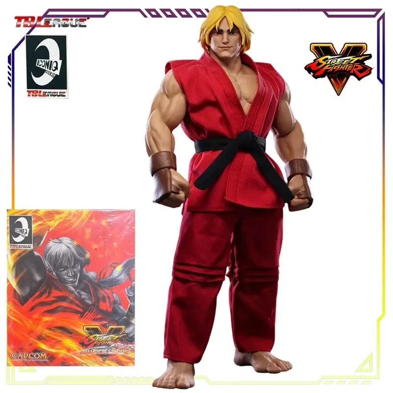 ICONIQ STUDIOS Street Fighter Action Figure - 1/6 Scale Articulated Collectible Figure for Boys - Ryu Akuma Ken Battle Edition