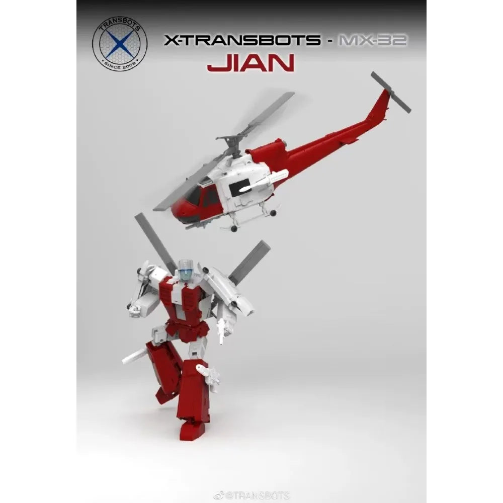 【24-hour Shipping】 X-Transbot Transformed Toys MX-32 MX32 Defensor Blades Jian G1 Action Figure Robot Action Figures Toys