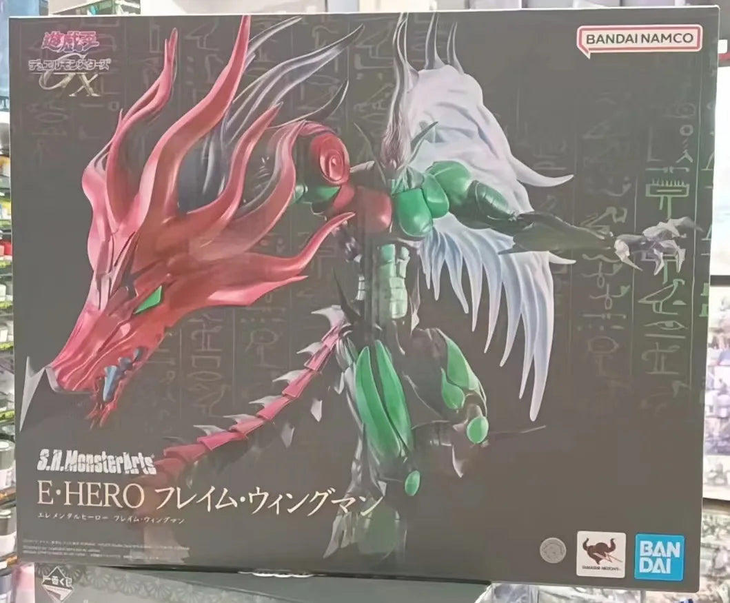 In Stock Original Bandai S.H.MonsterArts SHM Yu-Gi-Oh Dark Magician Anime Action Figure Model Toys