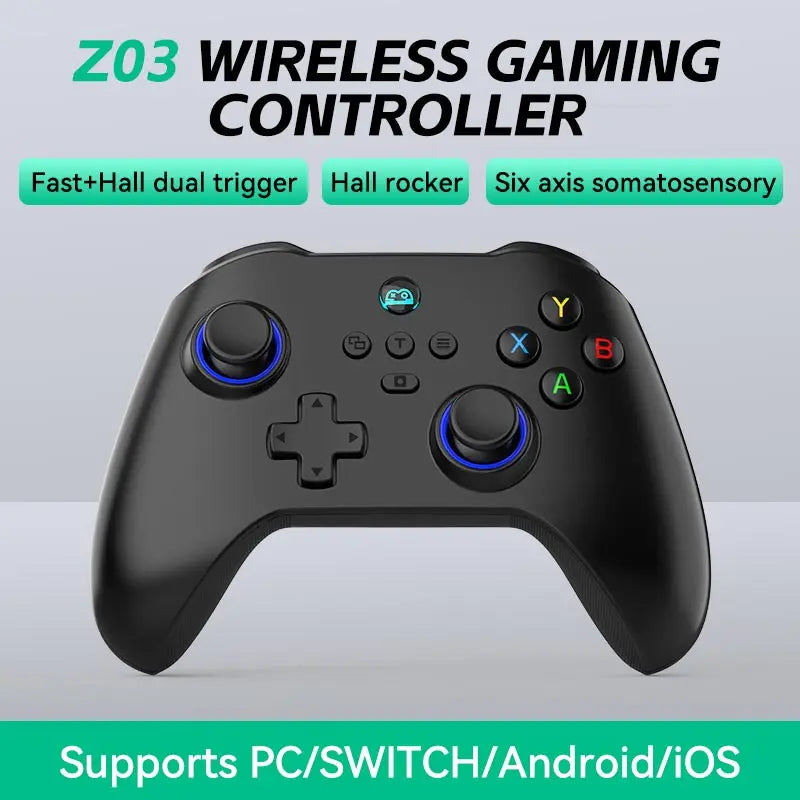 Bluetooth Wireless Gamepad For PlayStation4. Hall Joystick&Hall Triggers&Micro-switch, Android/iOS/Switch/PS4/PC Game Controller