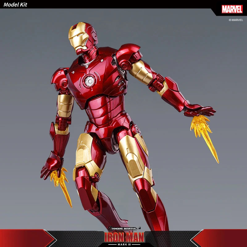 Marvel Iron Man MK3 Fondjoy Сглобете играчка Iron Man Модел 15 см ABS материал 1/12 Мащаб 1/12 Екшън фигурки Играчки Подаръци за рожден ден за момчета