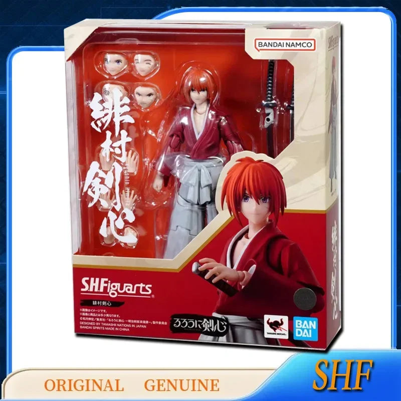 Bandai Anime Genuine SHFiguarts SHF HIMURA KENSHIN HAJIME SAITO AOSHI SHINOMORI Action Figure Toys Kids Gift Model Ornaments