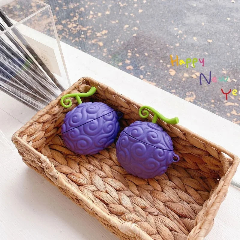 Anime ONE PIECE Luffy Devil Fruit Silikonhülle für AirPods 1 2 3 Pro Bluetooth-Headset Anti-Drop-Shell Zubehör Geschenke