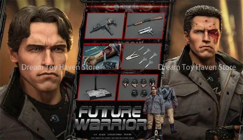PRESENT TOYS PT-sp79 1/6 Scale Male Soldier Future Warrior Arnold T1 T800 Full Set 12Inch Action Figure Model Collection