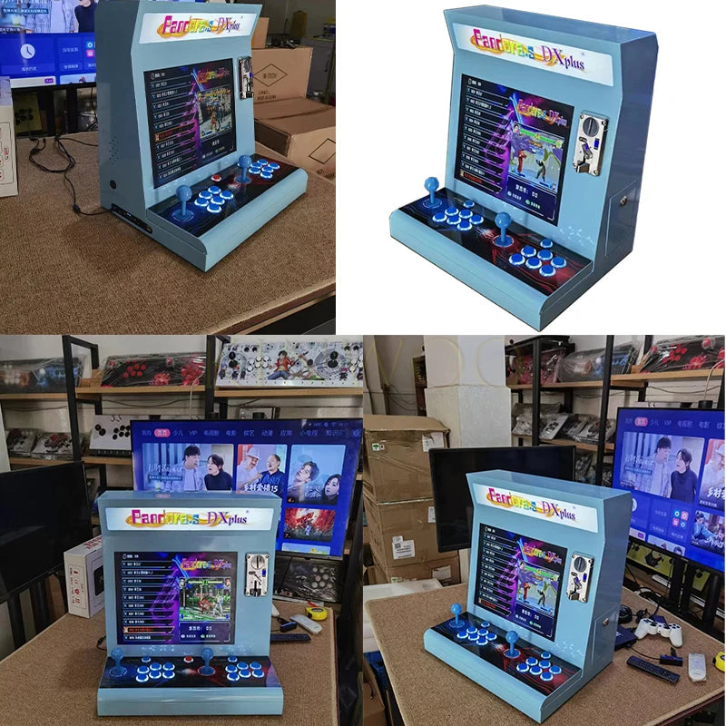 2024 17 Inch 3D Pandora SAGA DX Plus 20008 in 1 PCB Games Cabinet Joystick Button HDMI VGA Coin Slooter Arcade Console Bartop
