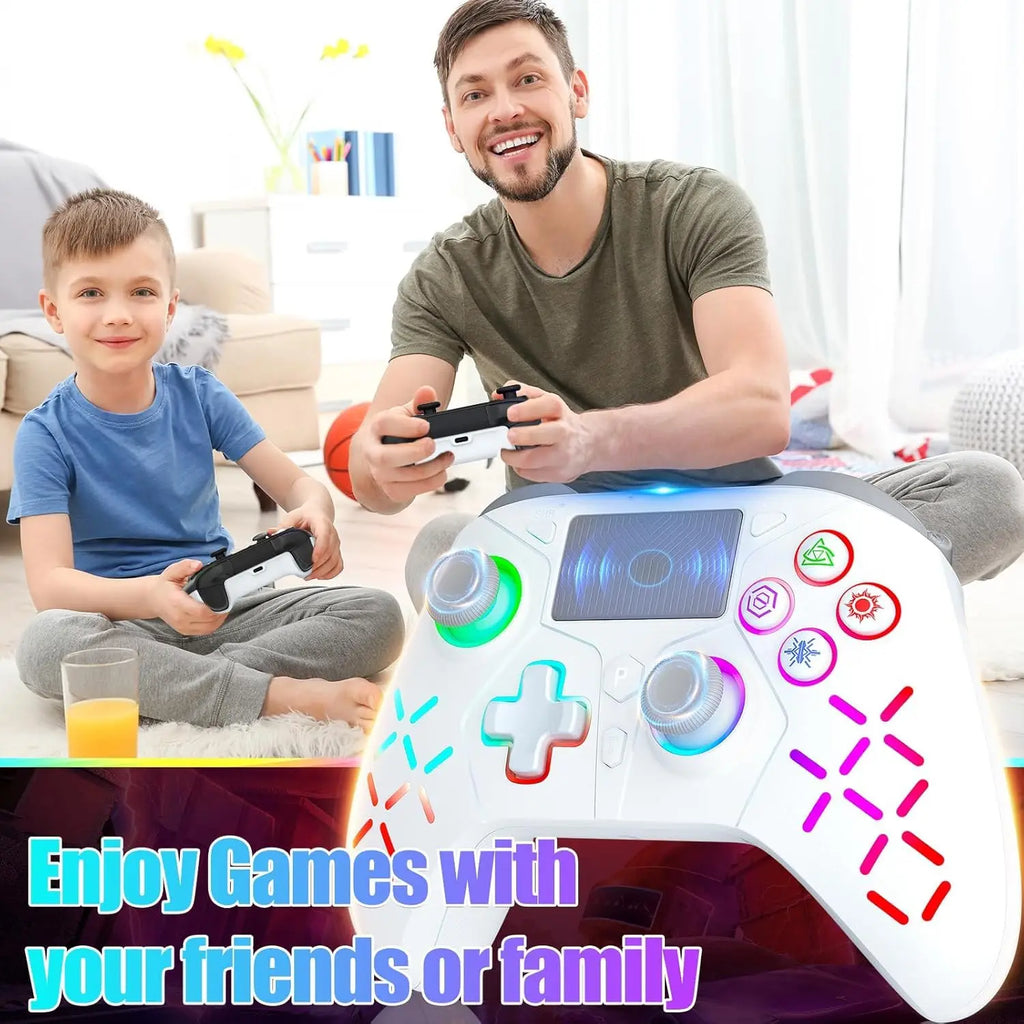 Wireless Controller For P5 With Dual Motor Sensor Touchpad Jack/Turbo/6-Axis Sensor Function, Compatible Ps3/Ps4/Pro/Slim/Ps5/Pc