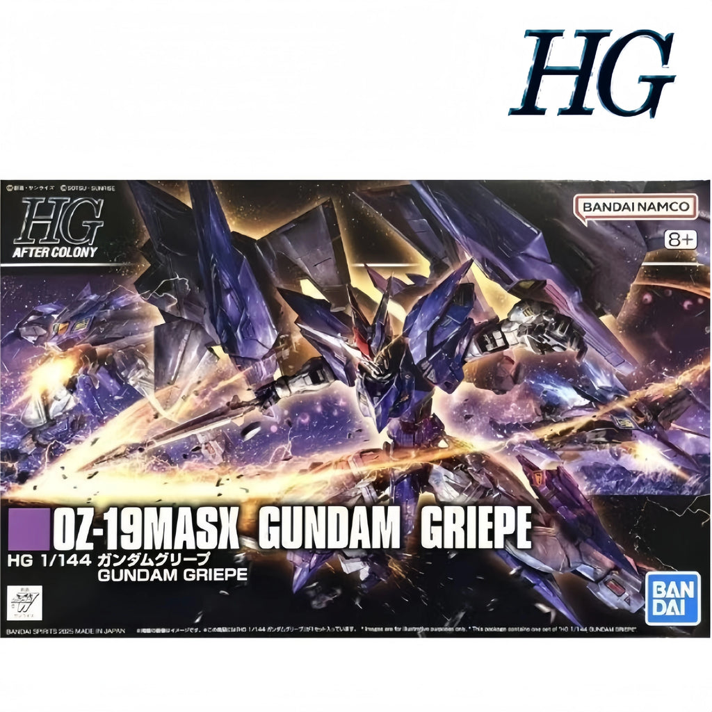 Japan Bandai Anime Original Model Kit Action Figure HG 1/144 OZ-19MASX Gundam Griepe Toys For Kids Collectible Model In Stock