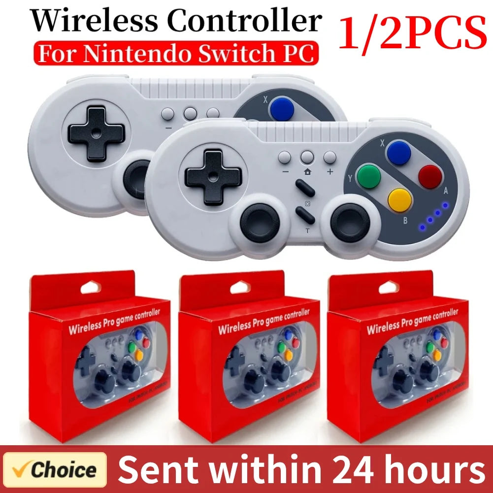 1/2PCS Retro Wireless Game Console Mini Video Console mit Game Player Wireless Game Controller für Nintendo Switch &amp; Windows PC