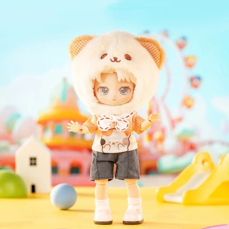 In stock PEETSOON Garden Party Series Ob11 1/12 Bjd  16cm Cute Action Anime Figures Kawaii  Toys figure Dolls Gift Toys