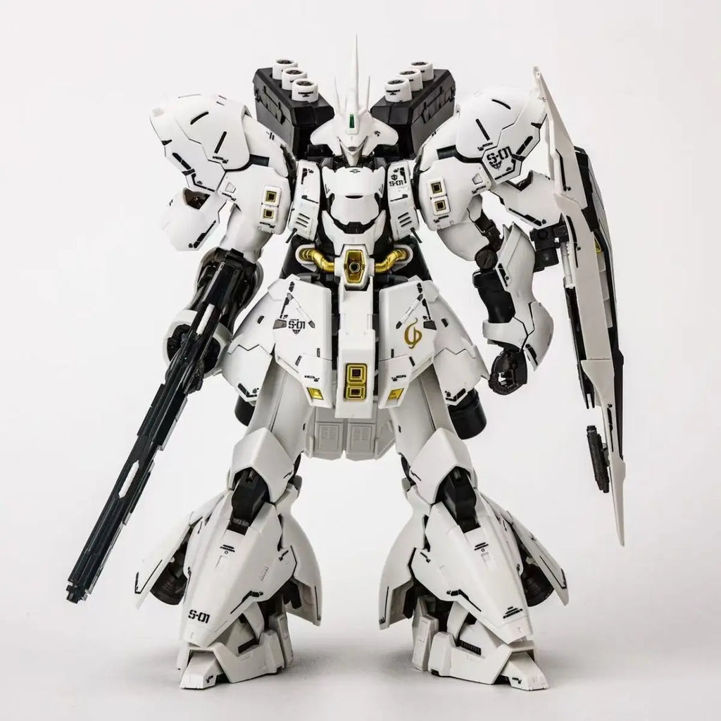 star model RG 1/144 Assembly Model Kit MSN-04 White Sazabi With special effects Action Figure Robot Plastic Model robot toy gift