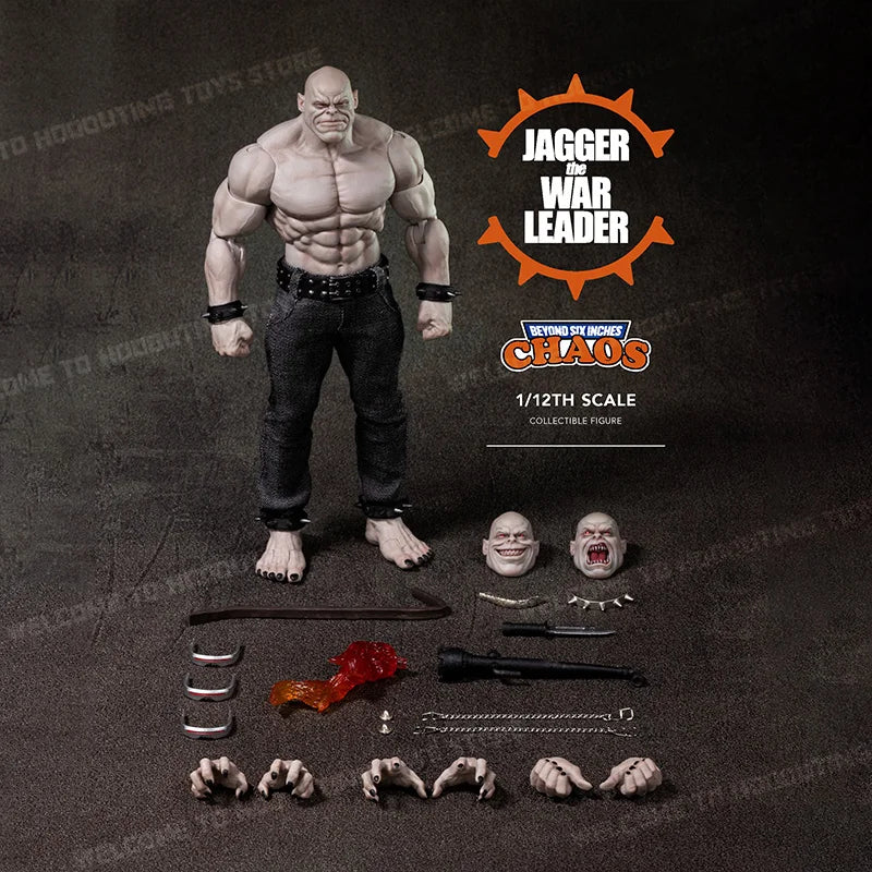  In Stock Original CHAOS Studio Muff Toy 1/12 Jagger The War-leader Action Figure No.003 Figurine Collectible Custom Toys Gifts