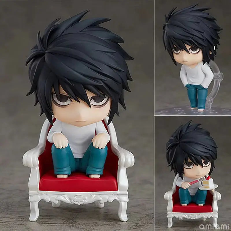 Death Note L Yagami Light Nendoroid Anime Action Figures 10cm Movable Pvc Collectible Model Desktop Ornament Gift For Anime Fans