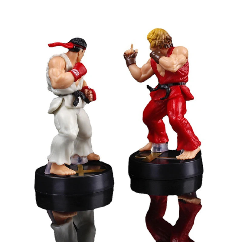 Anime Ken Masters Hoshi Ryu Actionfigur PVC Spielzeug Niedliche Street Fighter Spielpuppen Zimmerdekor Geburtstagsgeschenk für Jungen