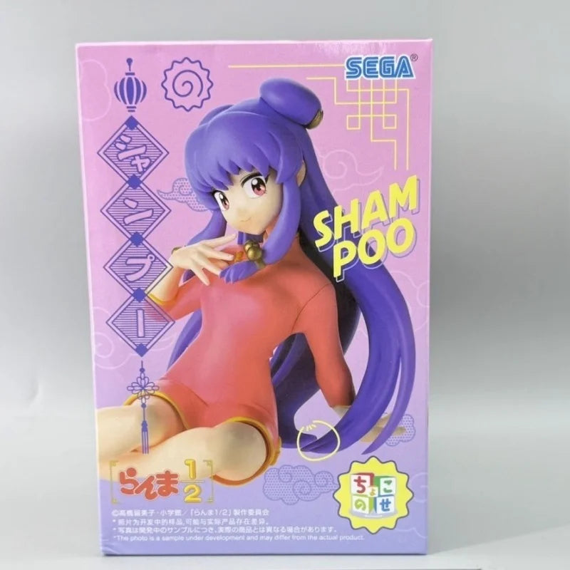 Original SEGA Ranma 1/2 Luminasta Shampoo Tendou Akane Saotome Ranma 19Cm Kawaii Doll Action Figure PVC Model Collectible Toys