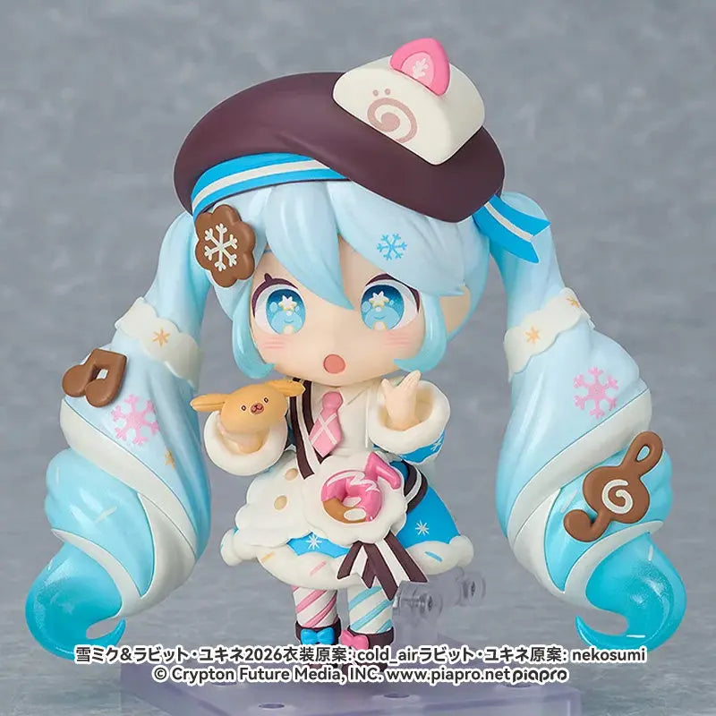 100% Genuine Hatsune Miku Snow Miku Sweet Snow Ver Official Limited Deposit Collectible Anime Figure