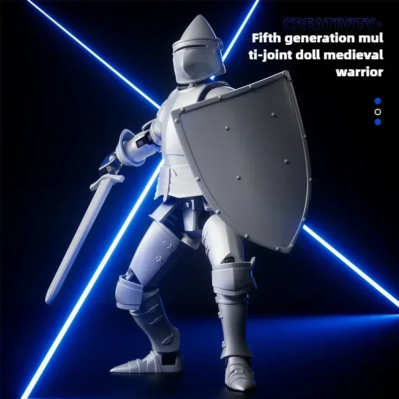 Ritter-Actionfigur Paladin 13 Gelenkiger beweglicher Formwandlungsroboter 3D-gedruckte Schaufensterpuppe Charakter Bausatz Spielzeug Kindergeschenke
