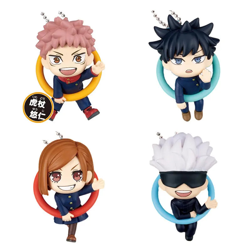 TOMY Original Gashapon Jujutsu Kaisen Q Edition Itadori Yuji Fushiguro Megumi Action Figure Toys for Boys Girls Kids Gift