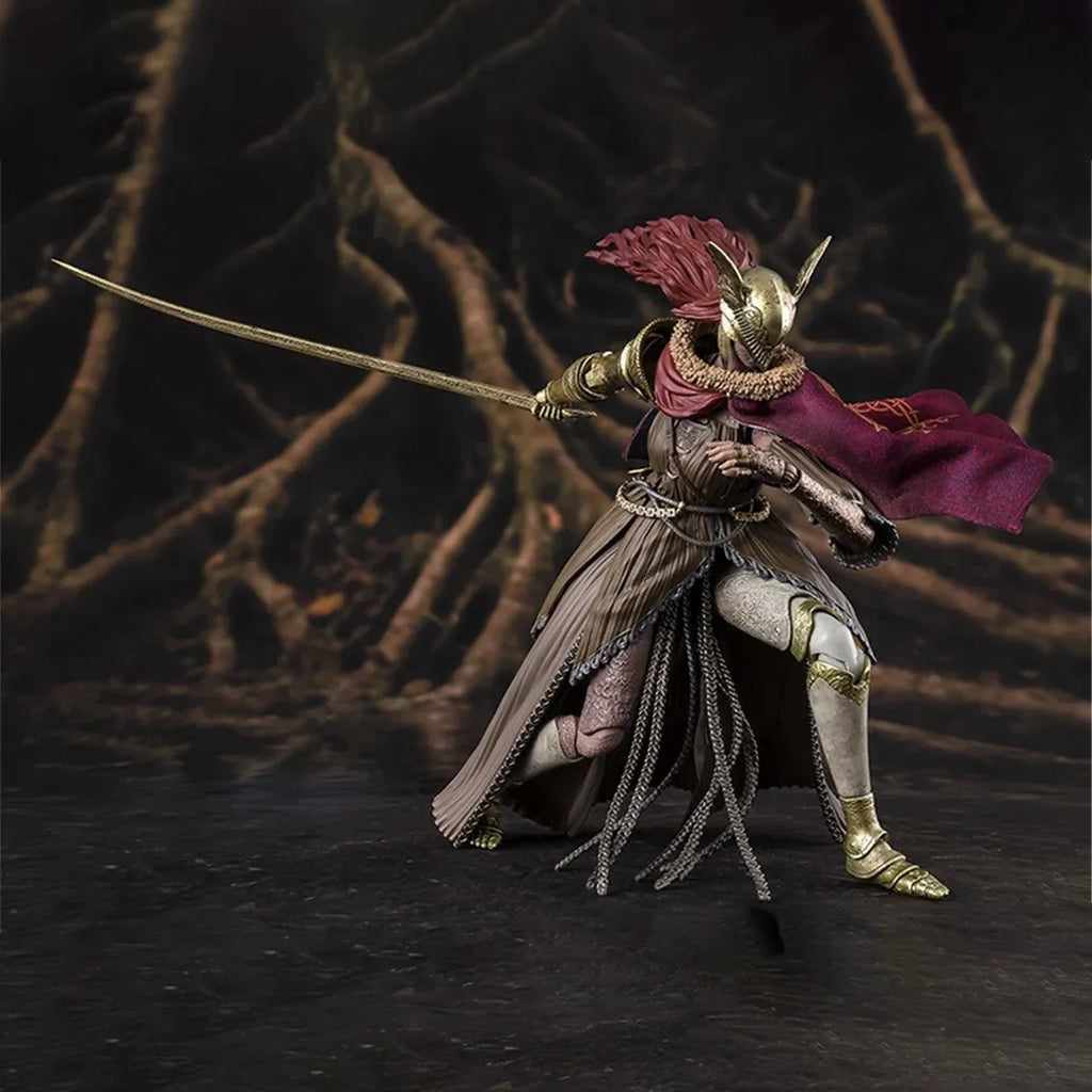 Genuine Bandai Original Elden Ring Figure Model Kits S.H.Figuarts 1/12 Anime Figures Malenia Action Model Toys Gift for Kids