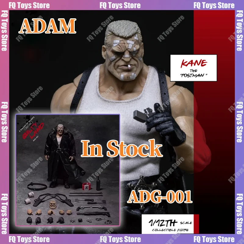 In Stock MUFF ADAM ADG-001 1/12 Scale Men  City of Evil Postman Kane Full Set 6Inch Action Figure Model Toy Collection Gift