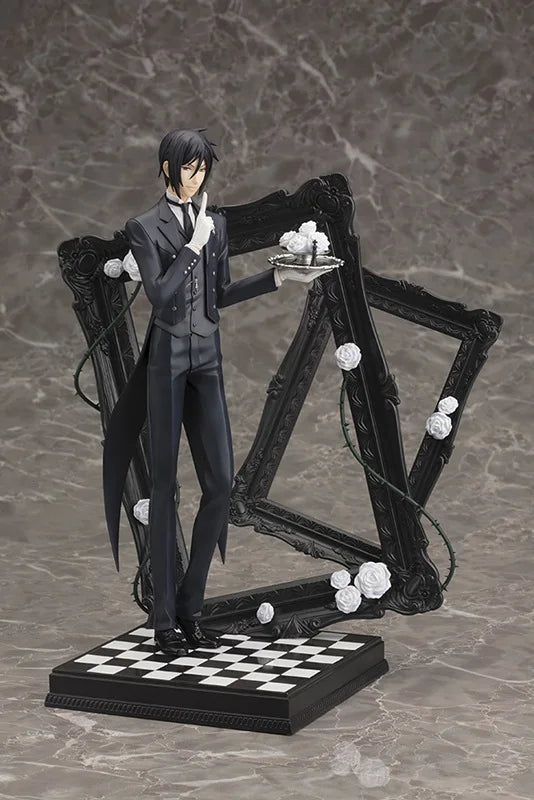 Black Butler Ciel Phantomhive Sebastian Michaelis Anime Figure Model Statue Boys Collection Desktop Decoration Ornament Toy Gift