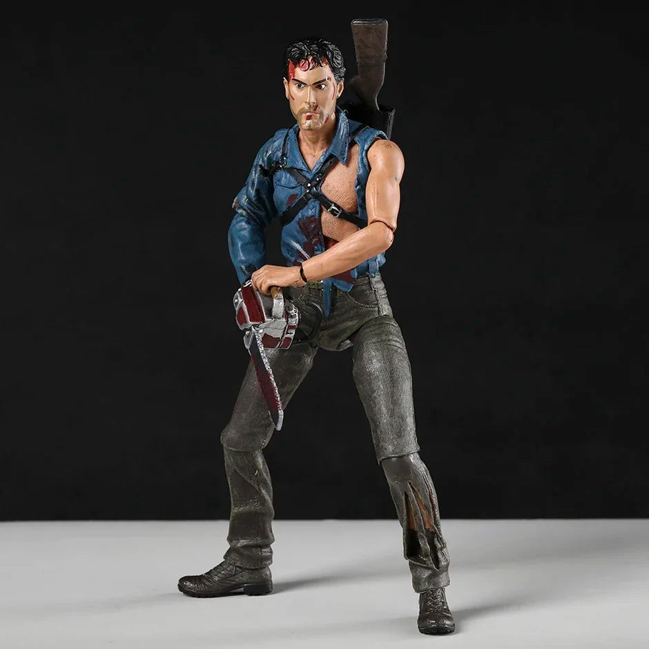 NECA Evil Dead 2 Ultimate Hero Ash Action Figurine Collectible Model Toy Halloween Horror Movie Figure