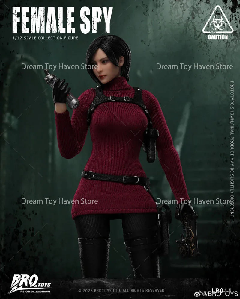 BROTOYS LR011 1/12 Scale Female Soldier Ada King Mysterious Spy Agent Full Set 6Inch Action Figure Model Collectible Toys