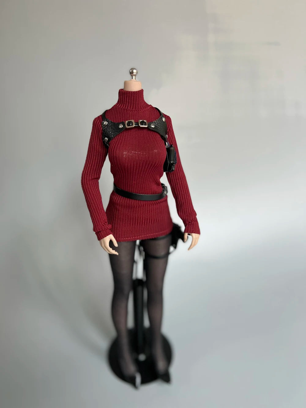 1/6 Scale female dolls clothes Ada wong Knitted turtlenecks MTTOYS head sculpt fit 12'' action figure body model