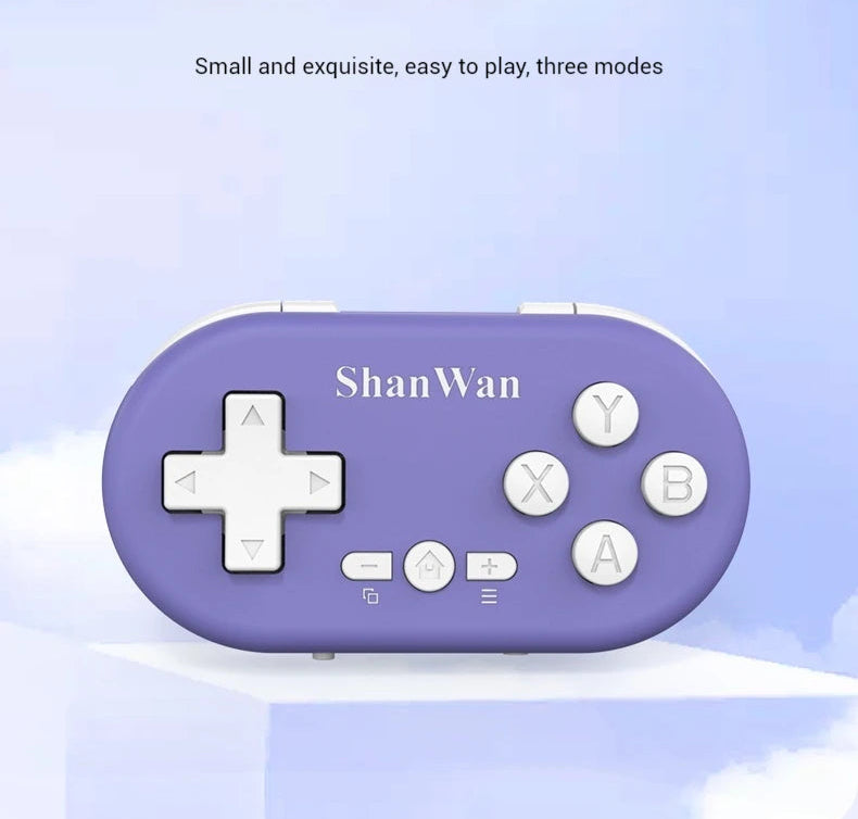 ShanWan mini game handle on a light blue background