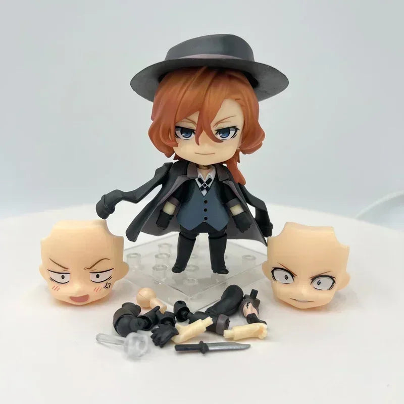 20cm Bungou Stray Dogs Nakahara Chuuya Anime Figure Dazai Osamu Action Figure Edogawa Rampo Figurine Collectible Model Doll Toys