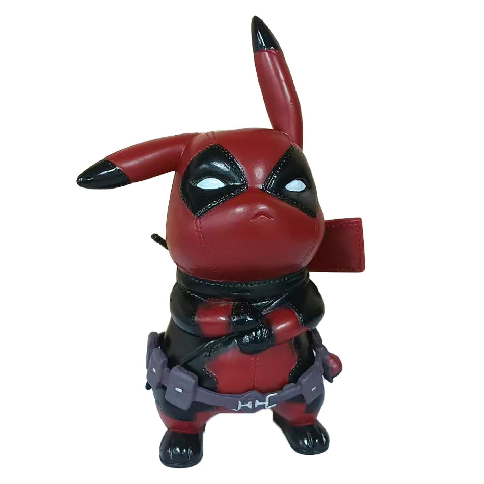 12cm Pokemon Anime Figure PVC Pikachu Cosplay Deadpool Cartoon Action Figures Kawaii Model Collection Ornaments Kids Toys Gift