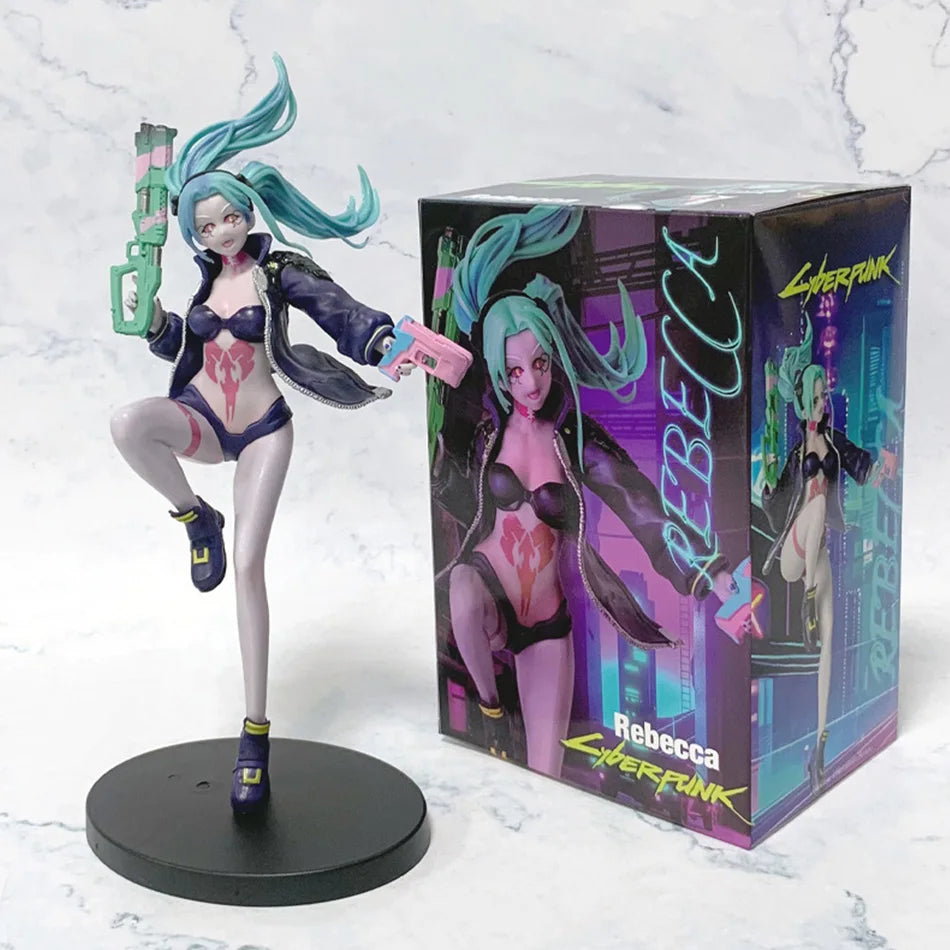 Edgerunners Rebecca Anime Figur Stehendes Modell Spielzeug Geschenk für Lucy Collection Actionfigur David Martinez