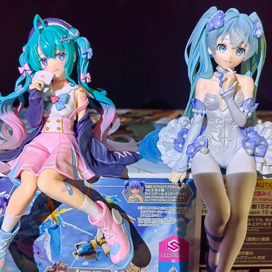 Anime Hatsune Miku Doll Model Cartoon Cute Tabletop Decoration Flower Fairy/Sailor Suit Kawaii Action Figures Model Holiday Gift