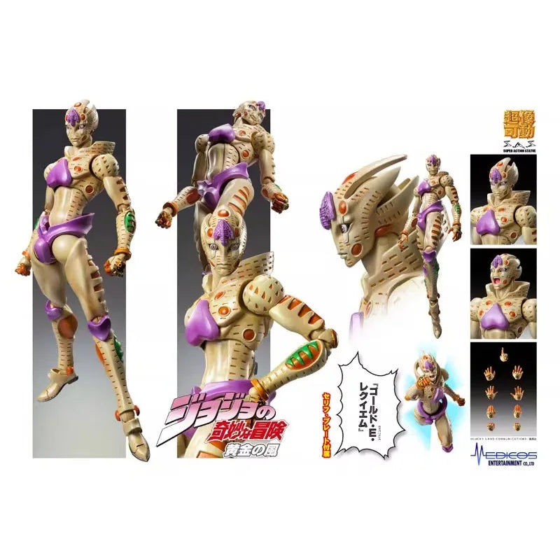 In Stock JoJo's Bizarre Adventure Gold Experience Requiem Super Action Statue 16CM PVC Anime Toy Model Doll Collection