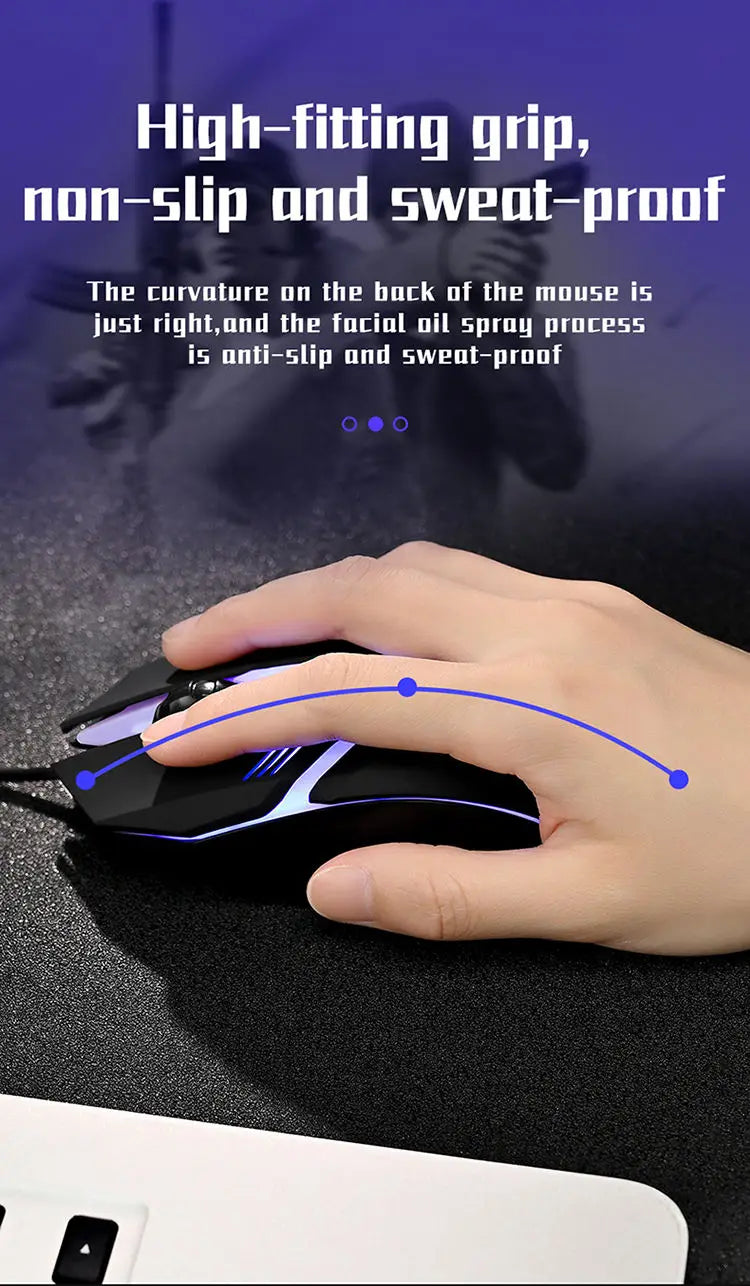 Ergonomisches Design Gaming Maus Desktop-Computer Laptop USB Backlit Maus Hersteller Heißer Verkauf 