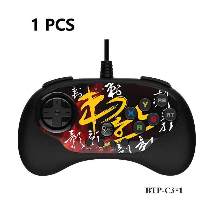 Original Betop BEITONG BTP-C3 USB Wired Gamepad Arcade Fighting Joystick For Android TV For PC Computer PS3 For Game Controller
