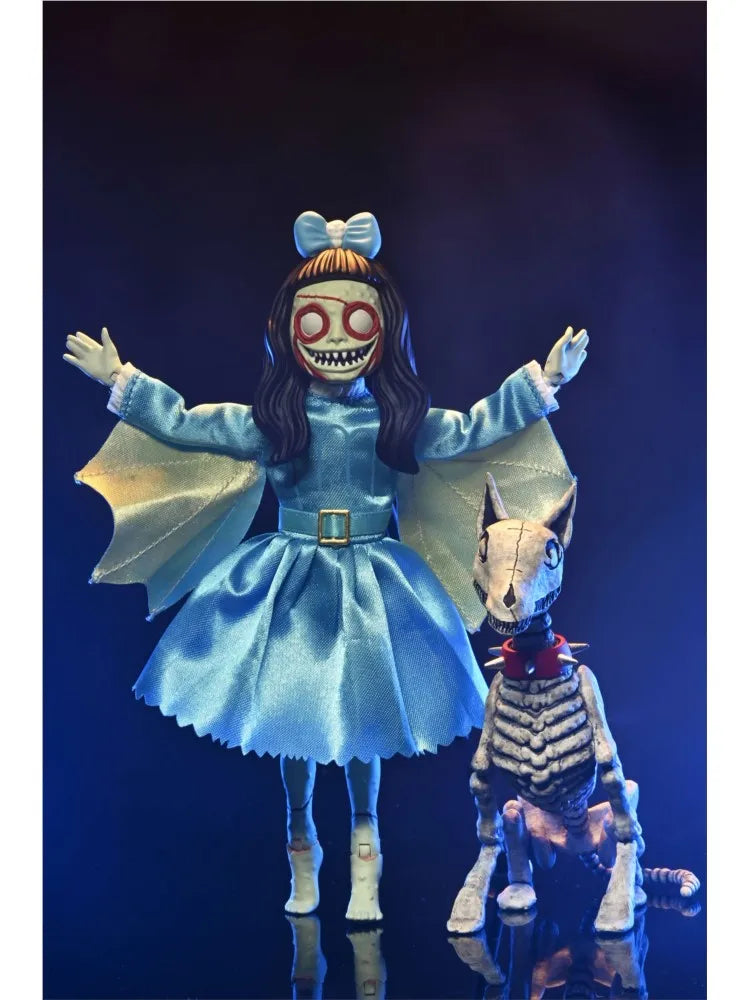 NECA 45508 Toys Beauty Horror Ghouliana & Poppet, Her Undead Dog 6'' Action Figures Collection Original Model Gift Doll Collect