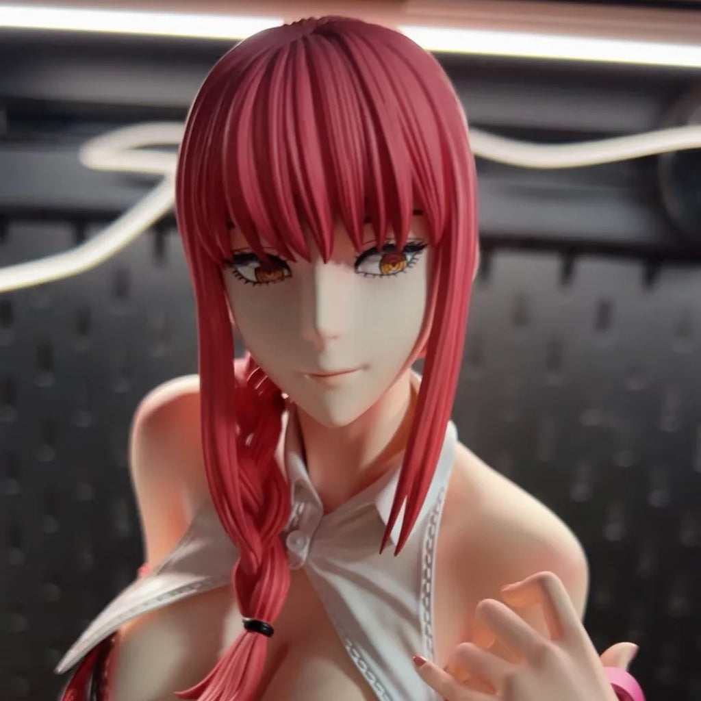 46cm/18.11in Anime Chainsaw Man Figure Makima Action Figures Pvc Statue Desktop Ornamen Collection Model Toys Gifts