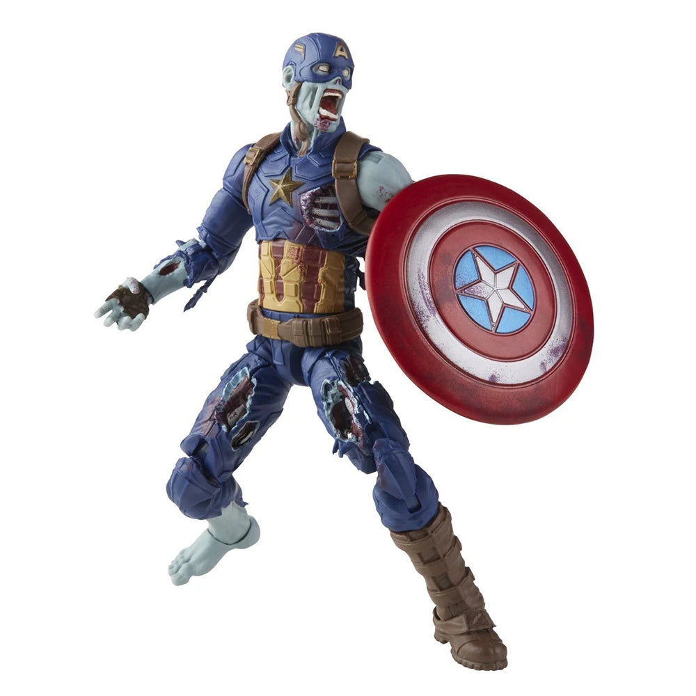 [In-Stock] Hasbro Marvel Legends Series Zombie Captain America (What If...?) 15cm Collectoble Action Figure Model Ornament Toys