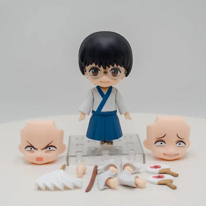 10cm Gintama Anime Figure #2420 Sakata Gintoki Action Figure Humorous Man Figurine PVC Collection Model Doll Toys Birthday Gifts