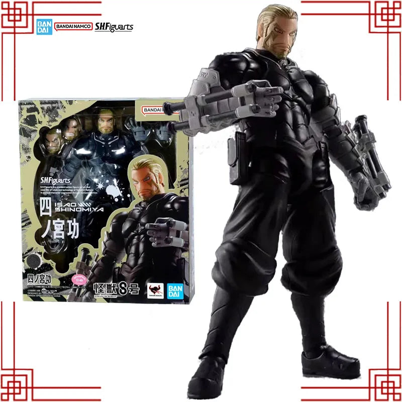 Bandai S.H.Figuarts Kaiju No. 8 Model Kit Genuine SHF Isao Shinomiya Anime Action Figure Collection Model Toys Christmas Gifts