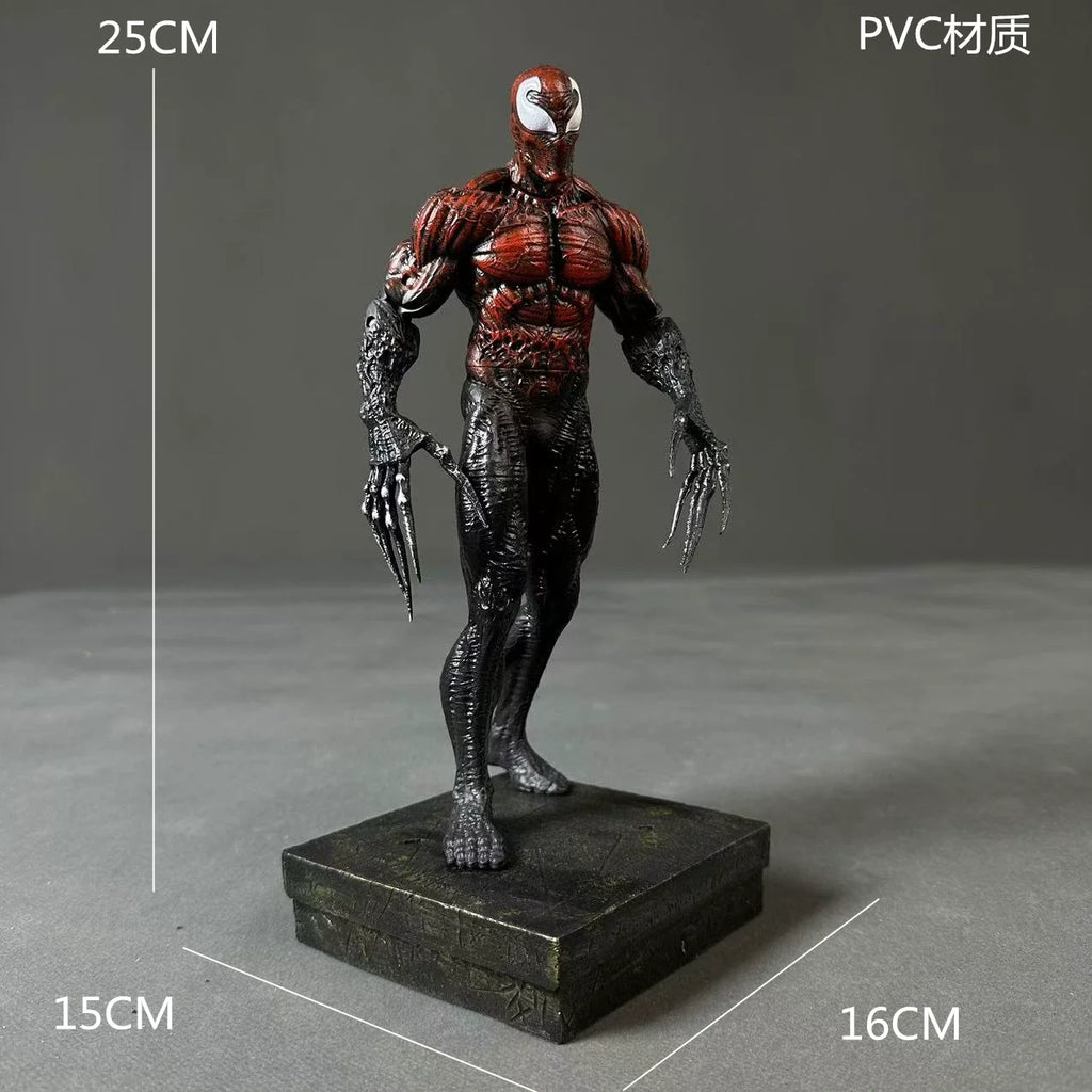 Marvel Venom 3 The Last Dance Carnage Toxin Symbiote Action Figure 25CM PVC Double Head Sculpture Desktop Case Collectible Model